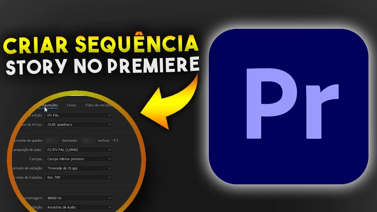 Como CRIAR SEQUÊNCIA de STORY no ADOBE PREMIERE