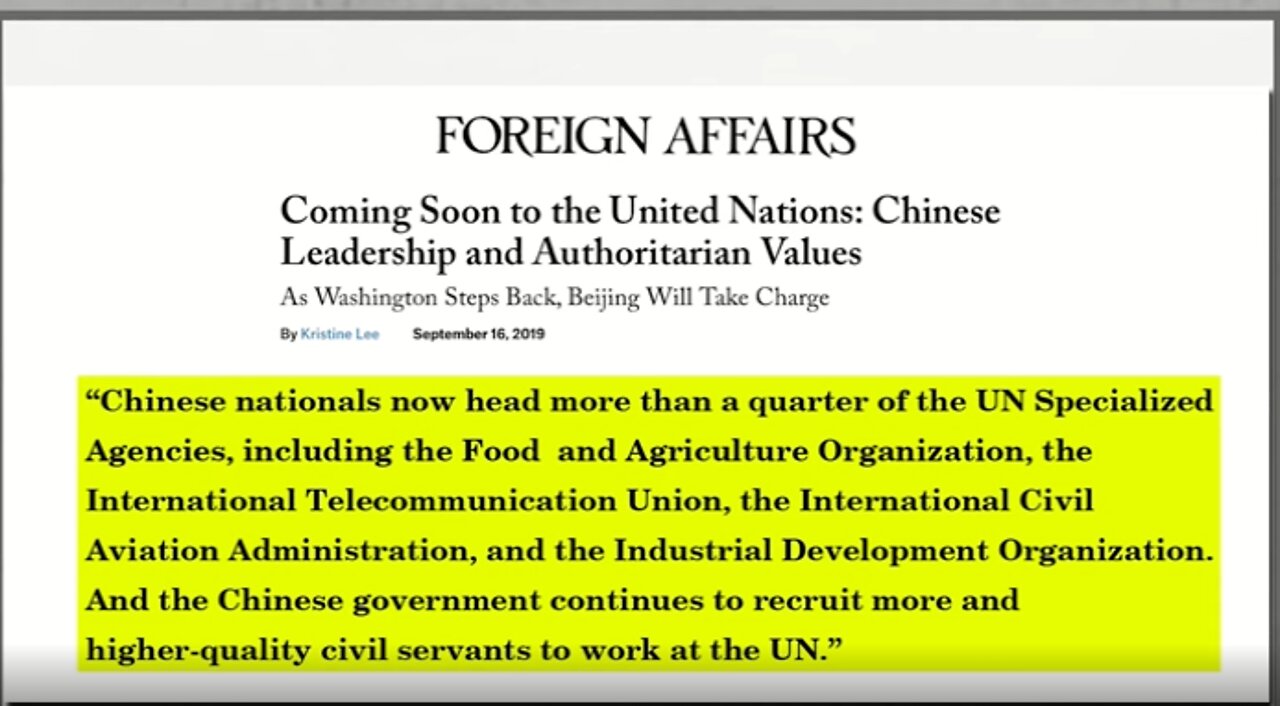 China's Influence Builds At United Nations