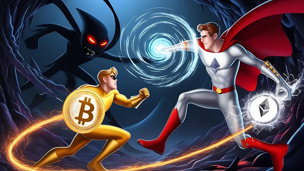 Can They SAVE The City!? 🚨 Bit and Eth FIGHT Glitch! 🚨(Epic Battle for Satoshi Square)