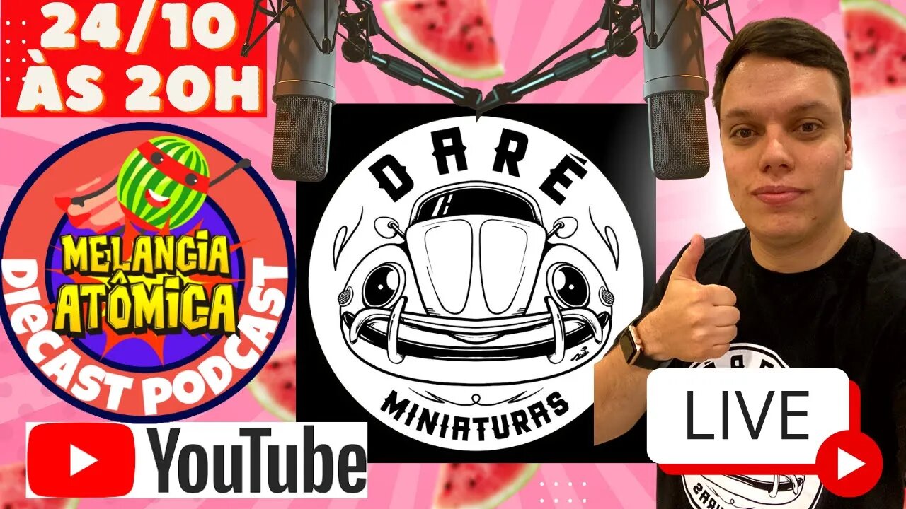 LIVE Diecast Podcast com Daré Miniaturas