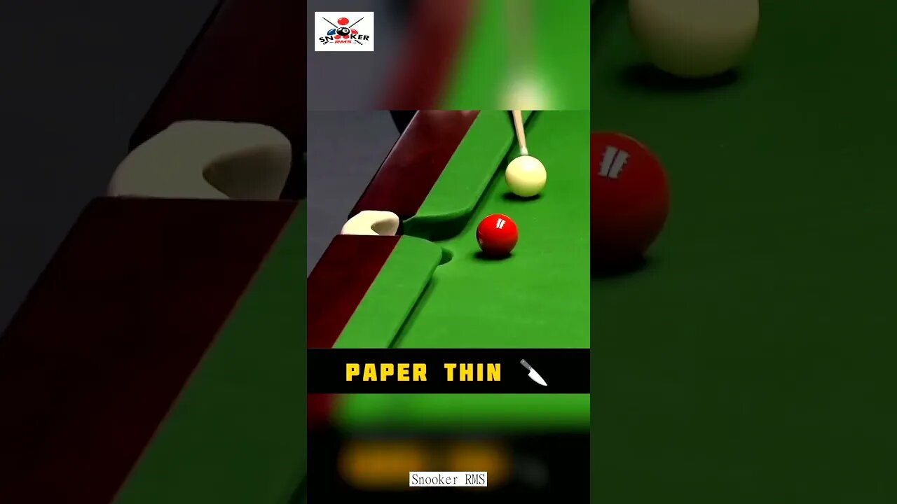 Paper Thin | Hossein Vafaei VS Thepchaiya Un-Nooh | #snooker2023 #hossein #nooh #shorts #fypシ #games