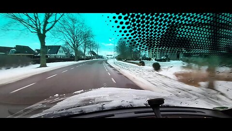 snowy ride to Sneek