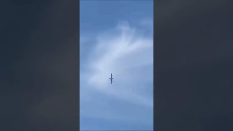 low flying Russian L-39 Albatros in the city of Poltava