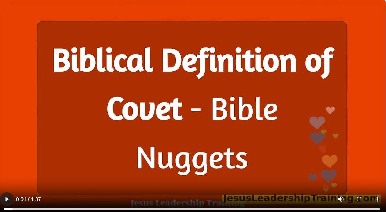 Bible Definition of Covetousness