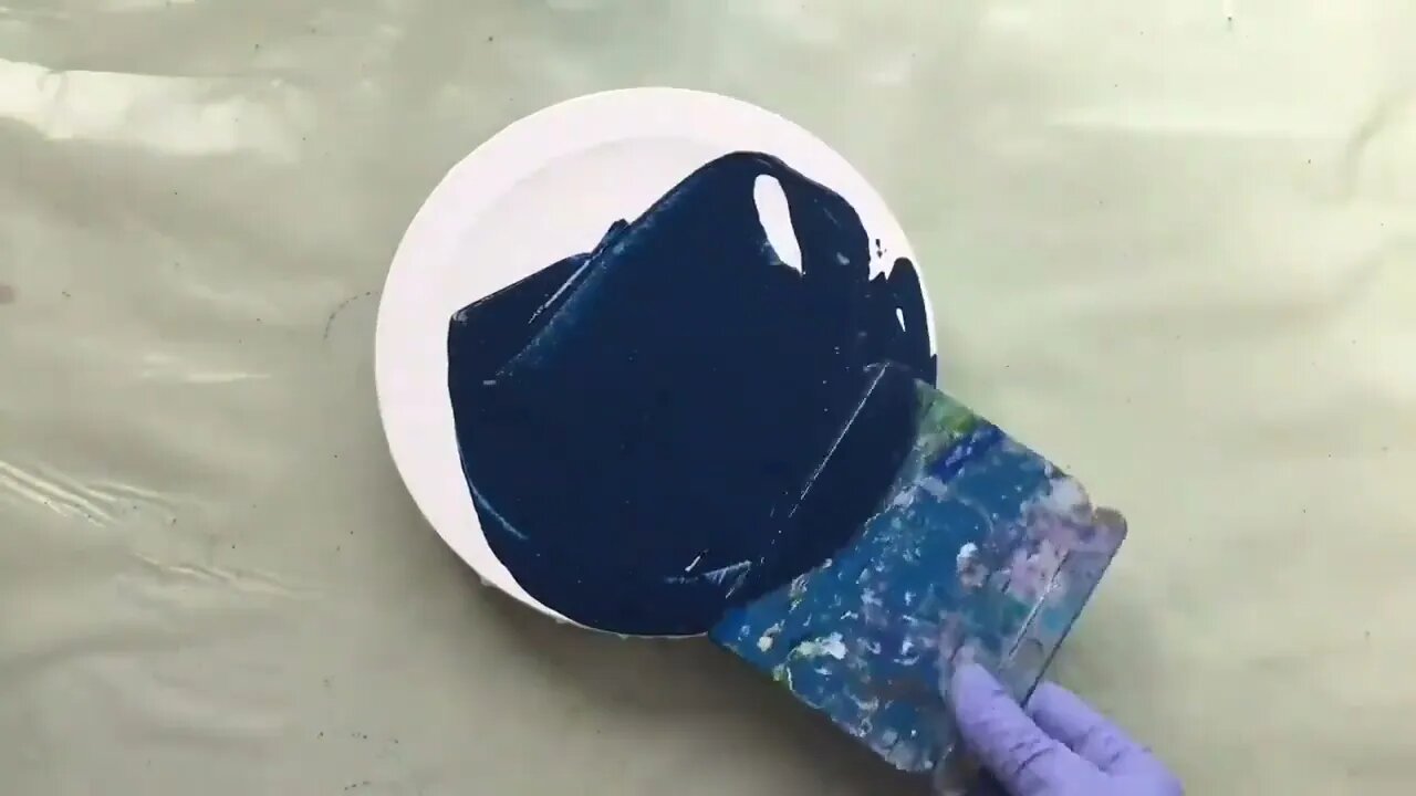 Step by step EYE acrylic pour painting-5