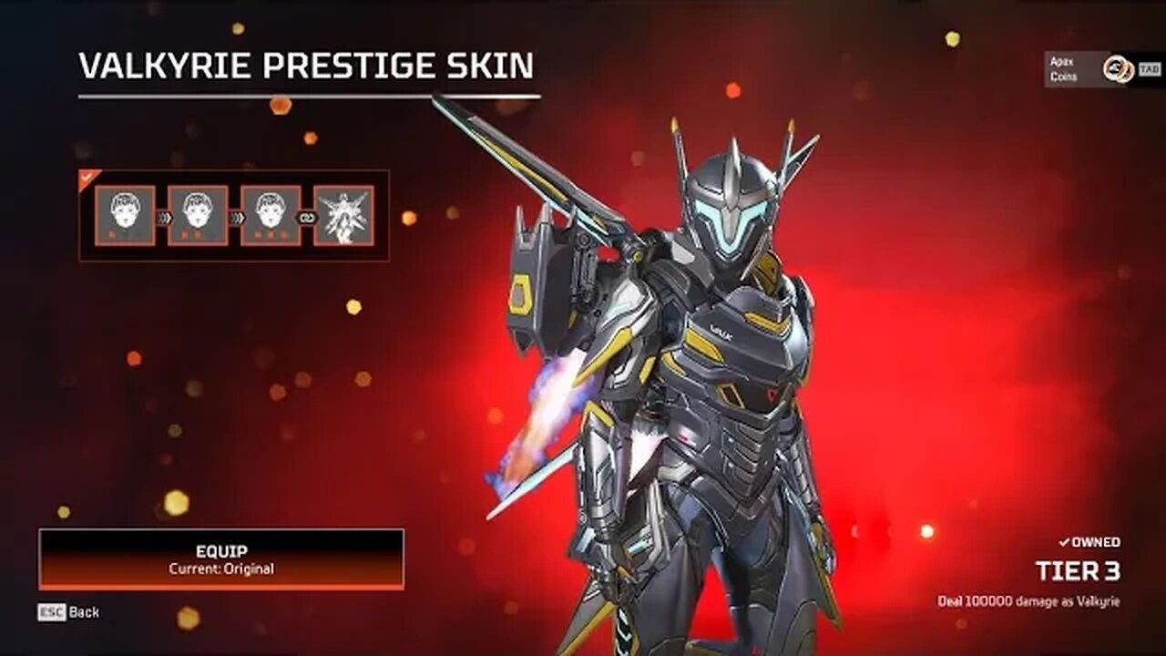 Valkyrie Apex interceptor Prestige Skin!