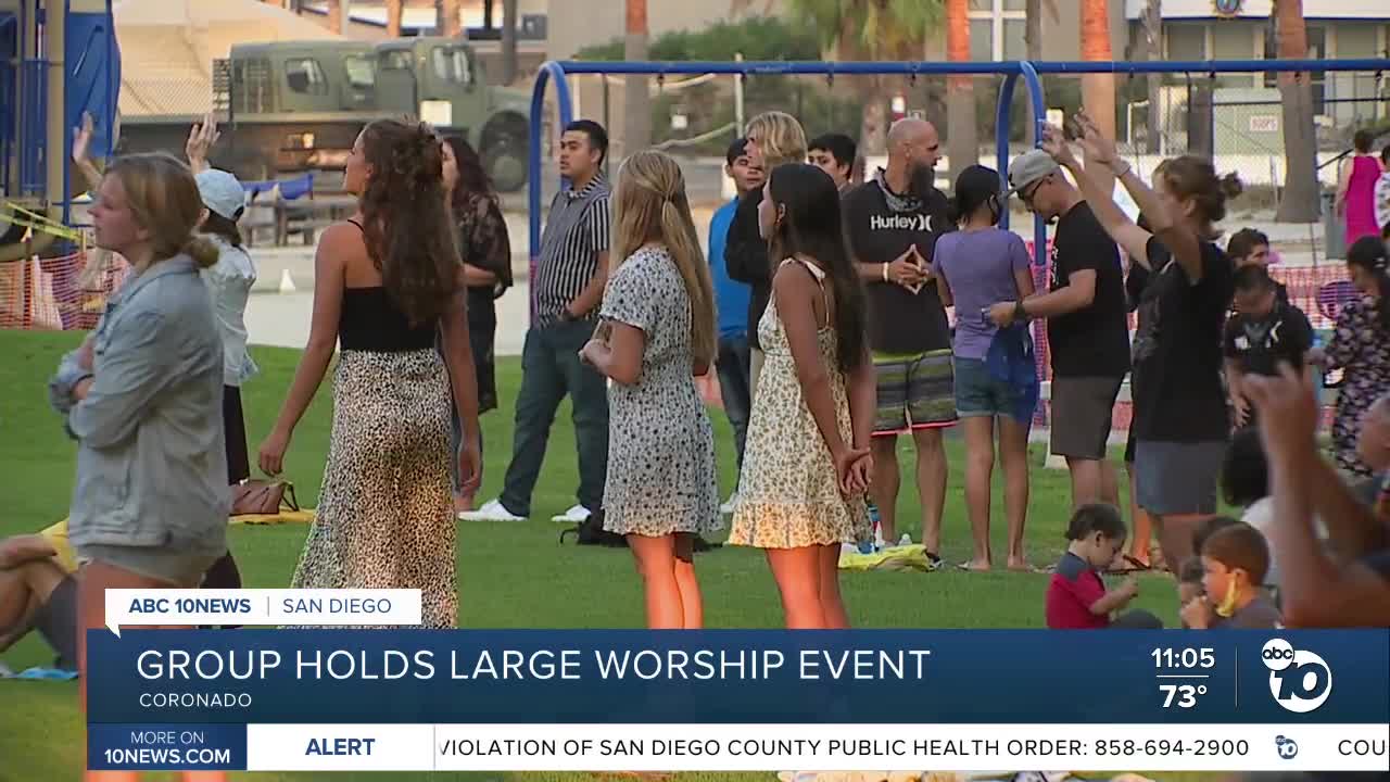 Group holds large worship event