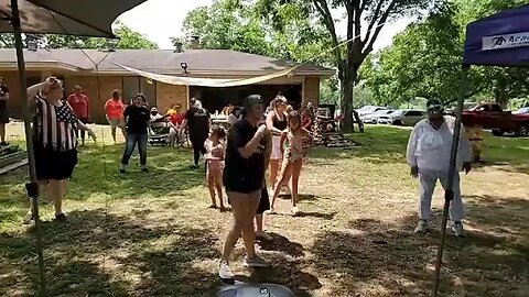 @lampstandlegs Dancing at the Family Fellowship!