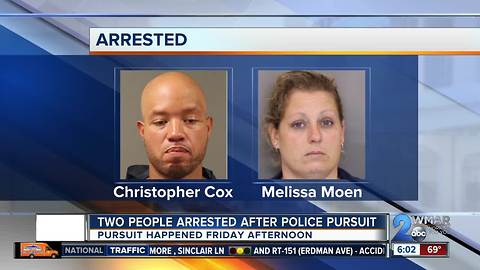 2 suspects who led police on 35 min car chase identified