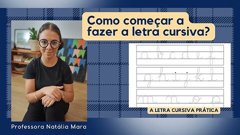 Como começar a fazer a letra cursiva? | Como aprender letra cursiva?