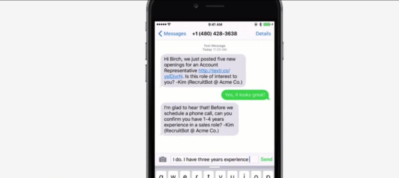 Job recruiters are now texting people