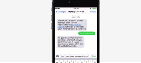 Job recruiters are now texting people