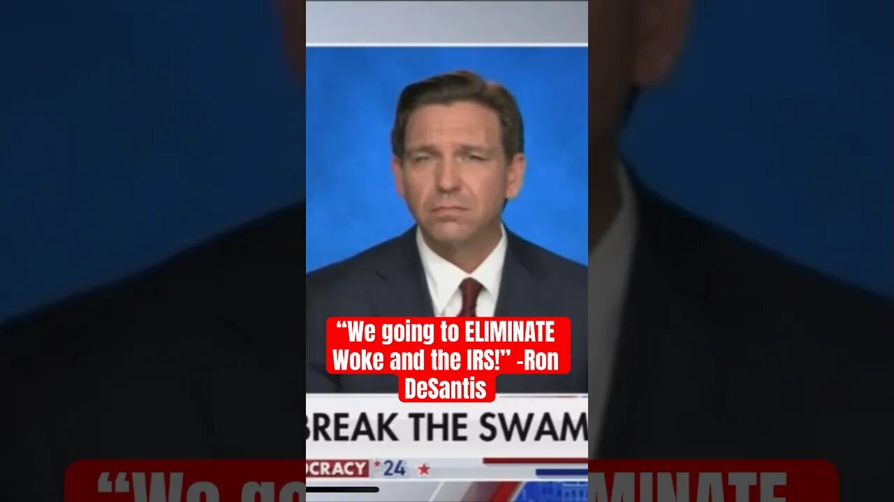 Ron DeSantis- “we’re going to eliminate the IRS!” @FoxNews #shorts #foxnews #rondesantis