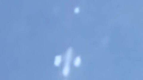 object flying over jet