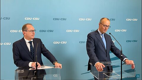 Pressekonferenz der Fraktionsvorsitzenden der CDU/CSU-Fraktion im Bundestag