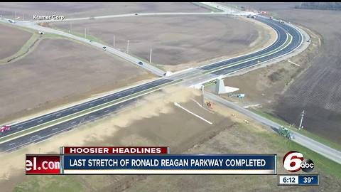 Ronald Reagan Parkway opens in Hendricks County