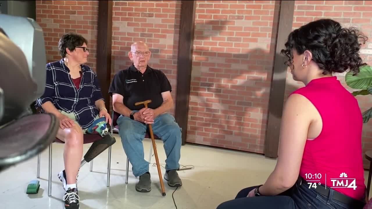 Milwaukee woman gets new prosthetic leg, reunites with doctor