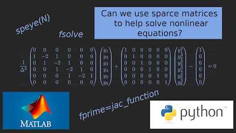 Nonlinear Differential Equations Using Finite Differences: Can we Use Sparse Matrices?