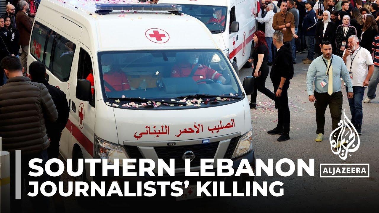 Three journalists killed in Israeli strikes in southern Lebanon.