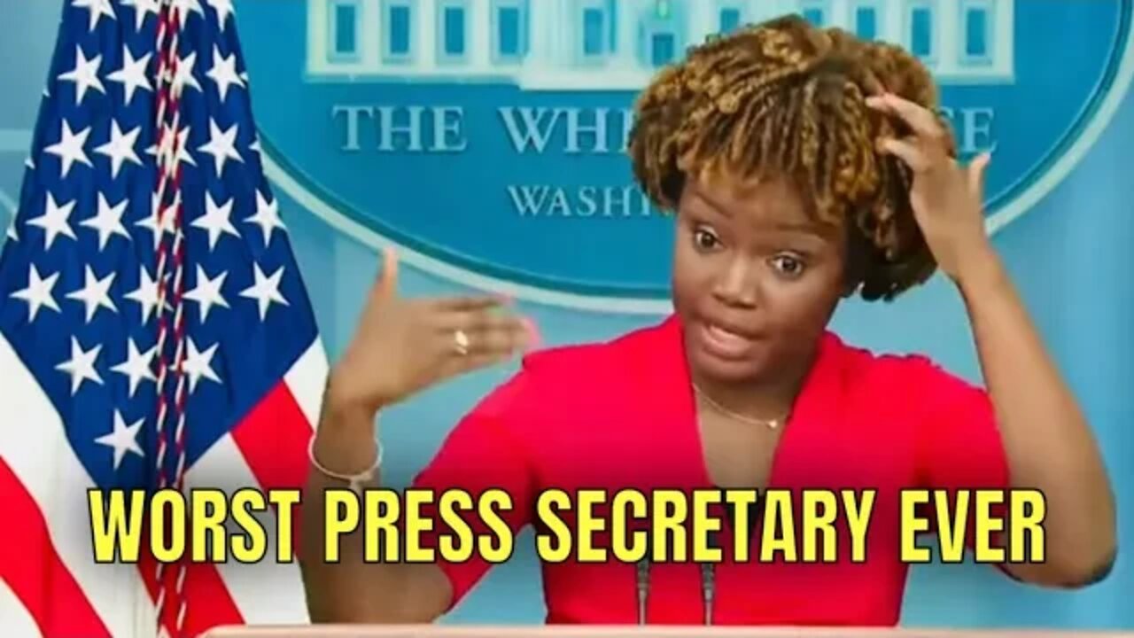 When you PROVE you are the WORST Press Secretary of ALL TIME 🤦♂️