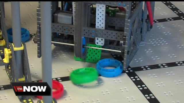 Students from Cold Spring Environmental Studies Magnet School have designed, built and programmed a remote-controlled robot