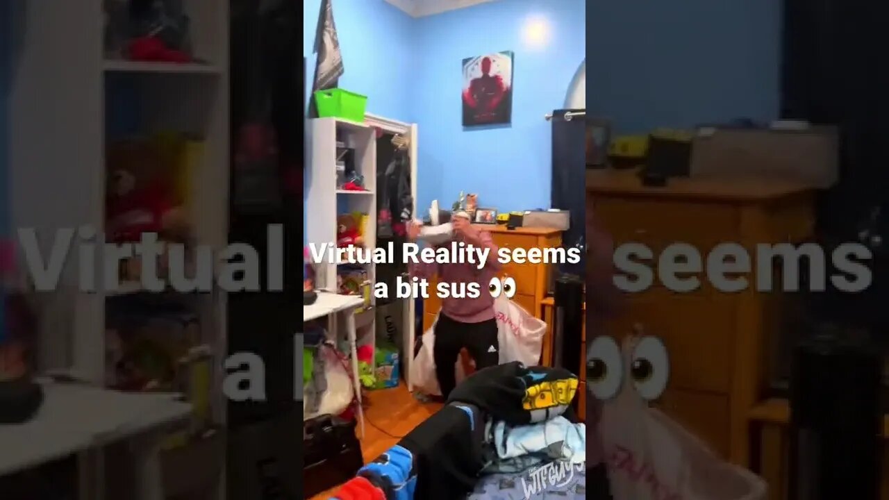 Virtual Reality is sus af 👀 #shorts #comedy #memes #virtualreality