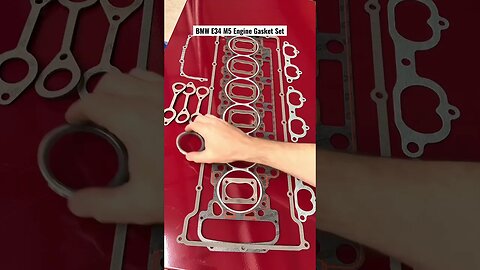 BMW E34 M5 Engine Gasket Set #bmw #diy #bmwm5 #cars #bmwe34 #restoration #automotive #engine #tools