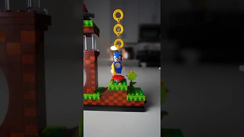 EPIC Features In LEGO Sonic Green Hill Zone Obstacle Course!! #lego #sonic #shorts
