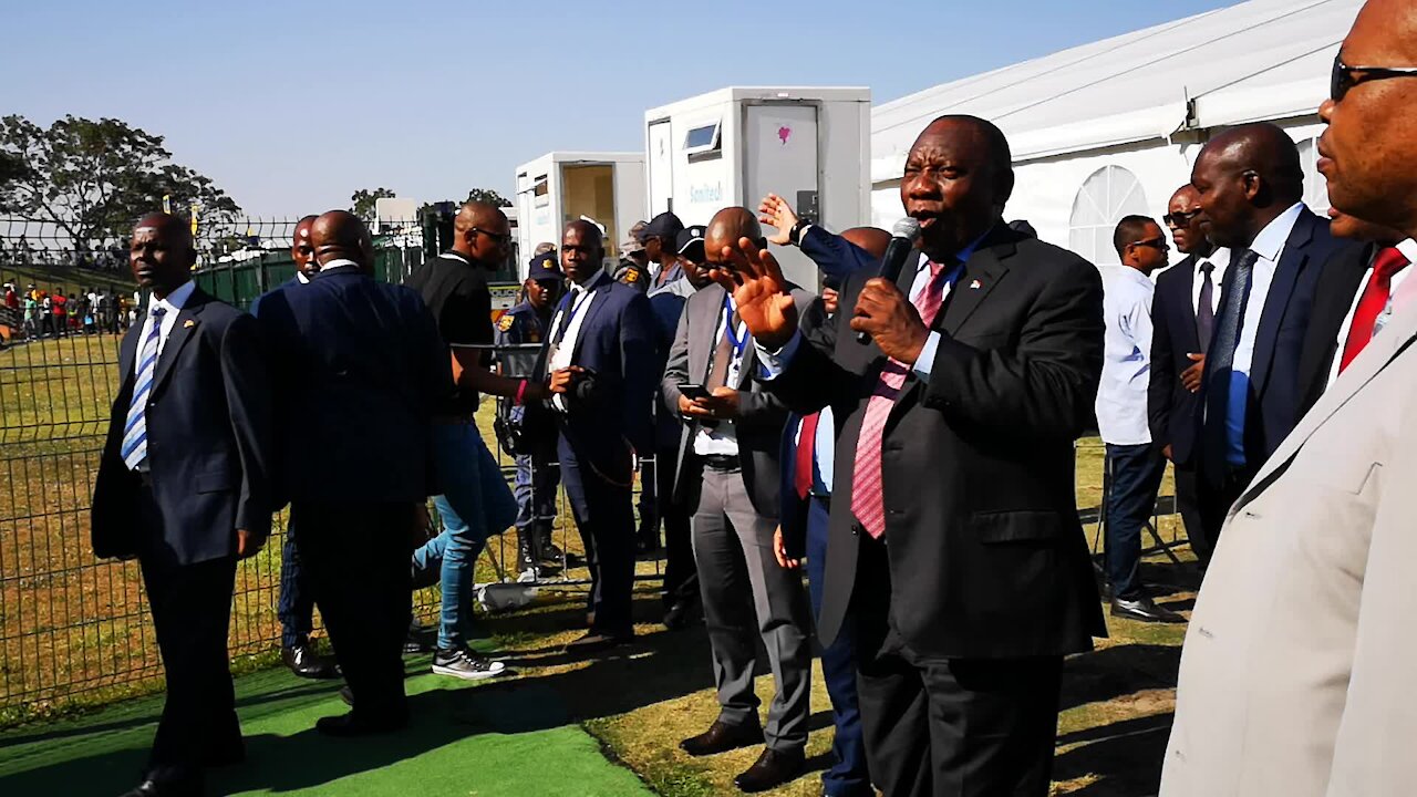 SOUTH AFRICA - Durban - Pres Ramaphosa launch district development plan (Video) (4A3)