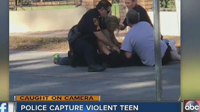 Police capture violent teen