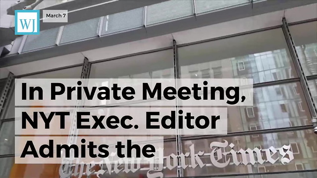 In Private Meeting, NYT Exec. Editor Admits The Disturbing Truth About Their Operation