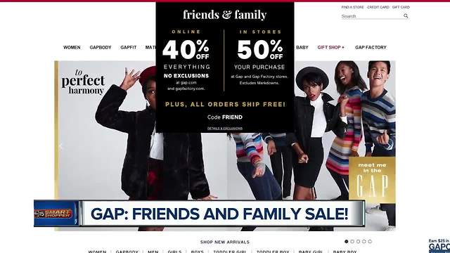 Get 40-50 percent off at Gap this weekend!