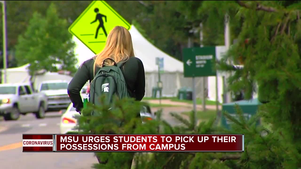 MSU urges students to pick up their possessions from campus