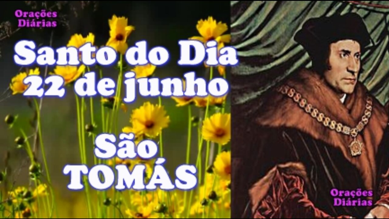 Santo do Dia 22 de junho, São Tomás