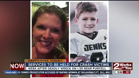 Funeral services begin for deadly crash victims near Purcell