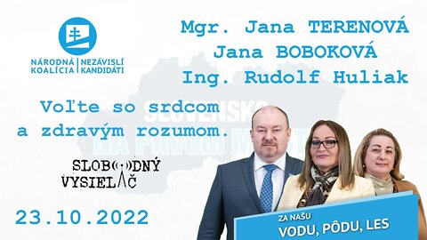 „Voľte so srdcom a zdravým rozumom.“, NK/NEKA v rádiu Slobodný Vysielač 23.10.2022.