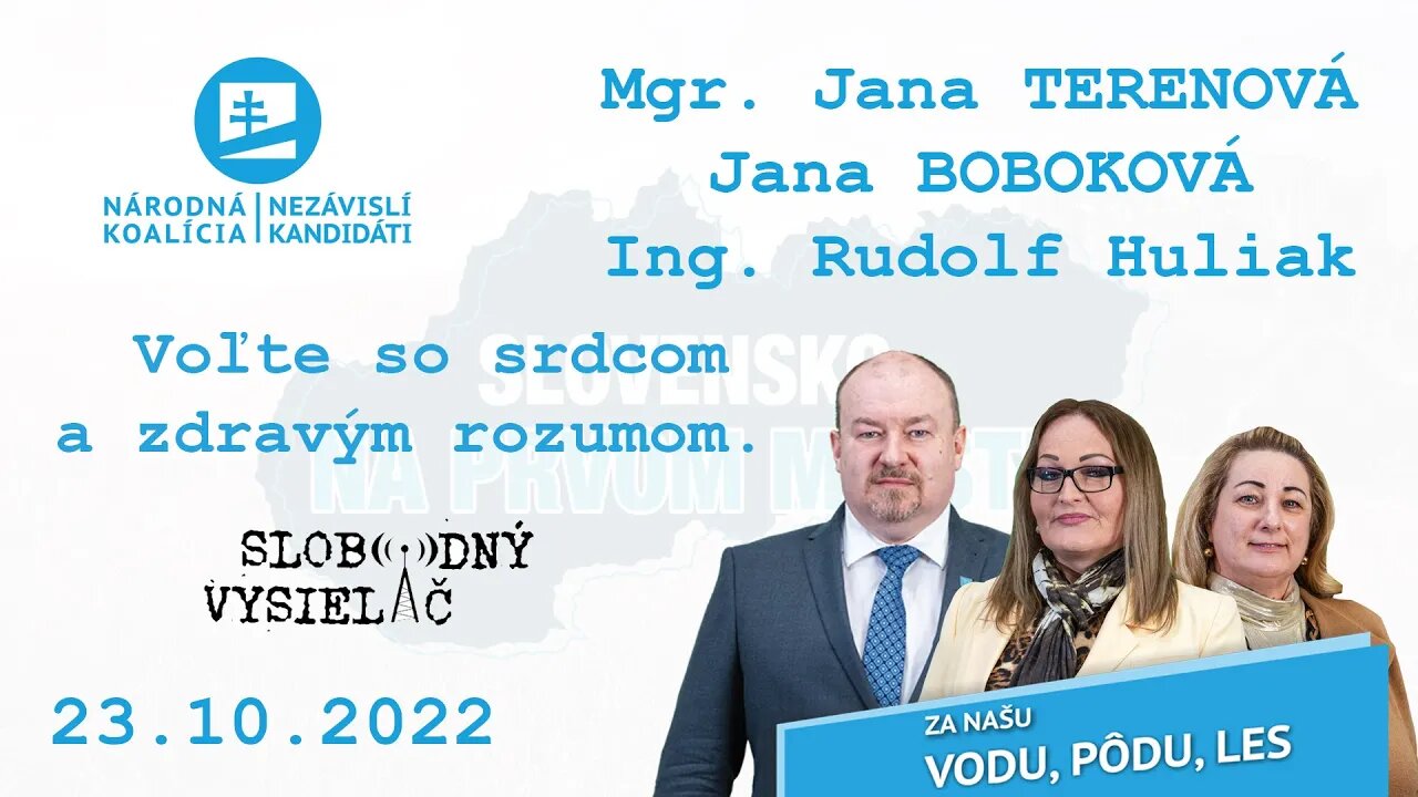 „Voľte so srdcom a zdravým rozumom.“, NK/NEKA v rádiu Slobodný Vysielač 23.10.2022.