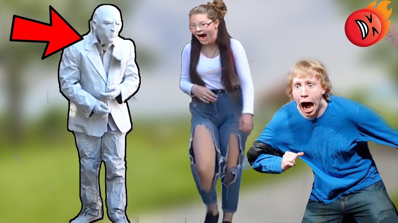 Scary Human Statue Prank - Witness Unbelievable Reactions!🎬