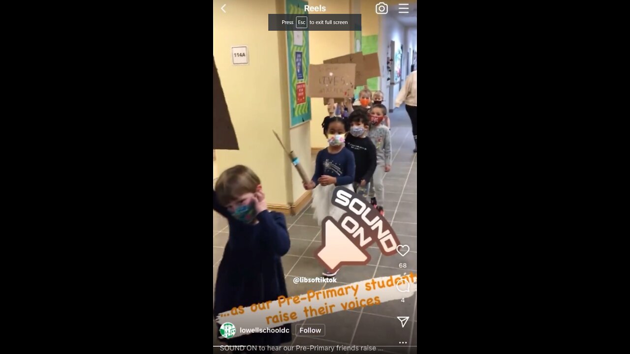 A school in DC forced kindergarteners to march around with BLM signs and chant “Black Lives Matter”