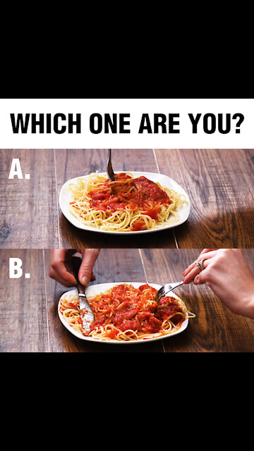 Do you cut or twirl your spaghetti? [GMG Originals]