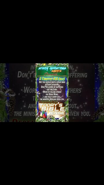 12.08.2022 | STORM MINISTRIES | Daily Bible Verse | 2 Timothy 4:5 (NLT) | #shorts