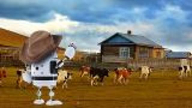 Rover Robot Rounds Up Cattle