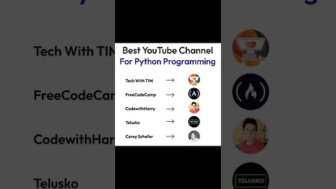 Best youtube channel for python programming #knowledge #programming #program #pythonprogramming