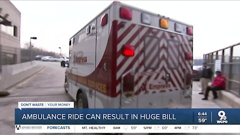 Ambulance ride can result in huge bill