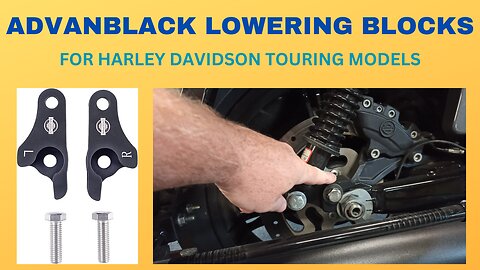 Advanblack Lowering Blocks for Harley Davidson Touring Bikes