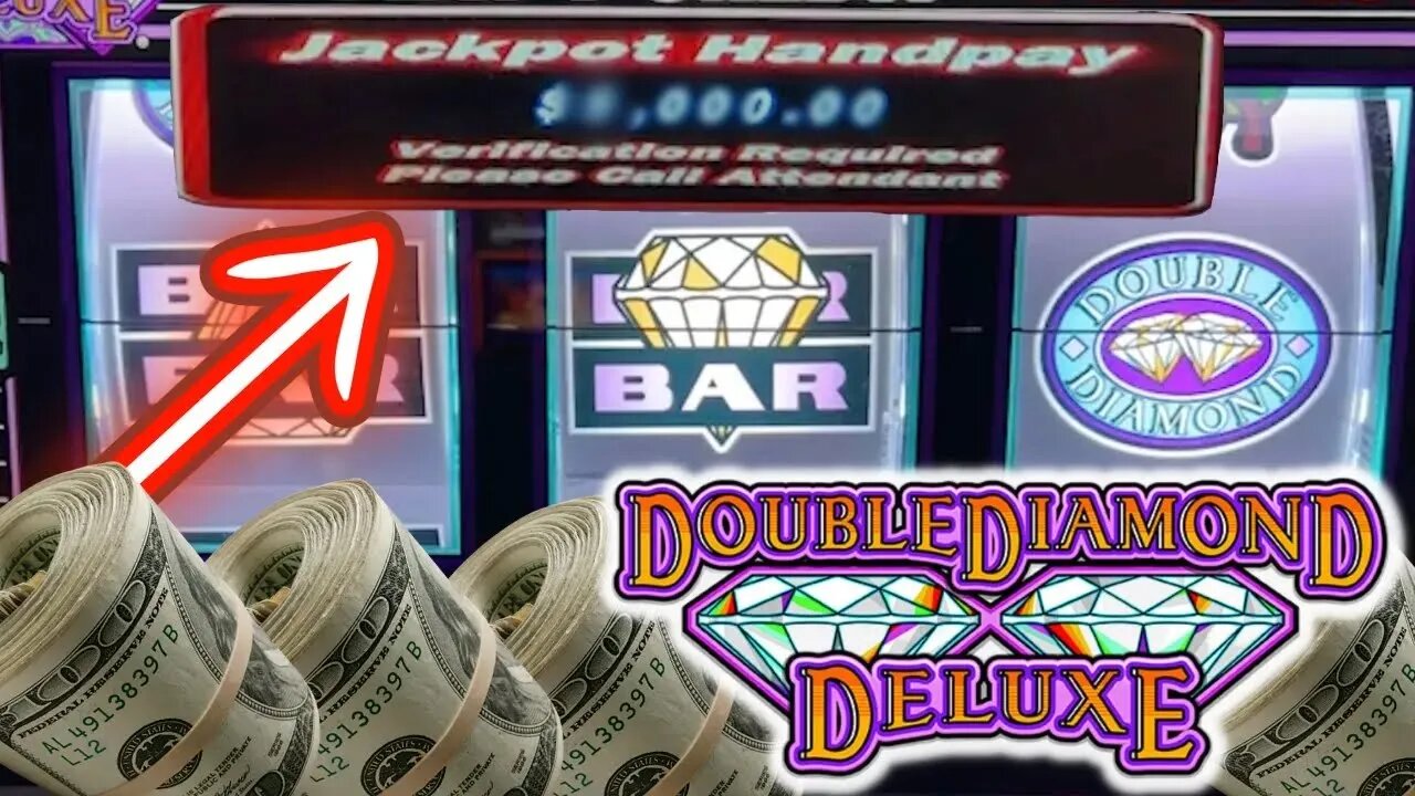 HIGH LIMIT REEL SLOTS JACKPOT! 🎰 $100 MAX BET SPINS ON DOUBLE DIAMOND DELUXE!