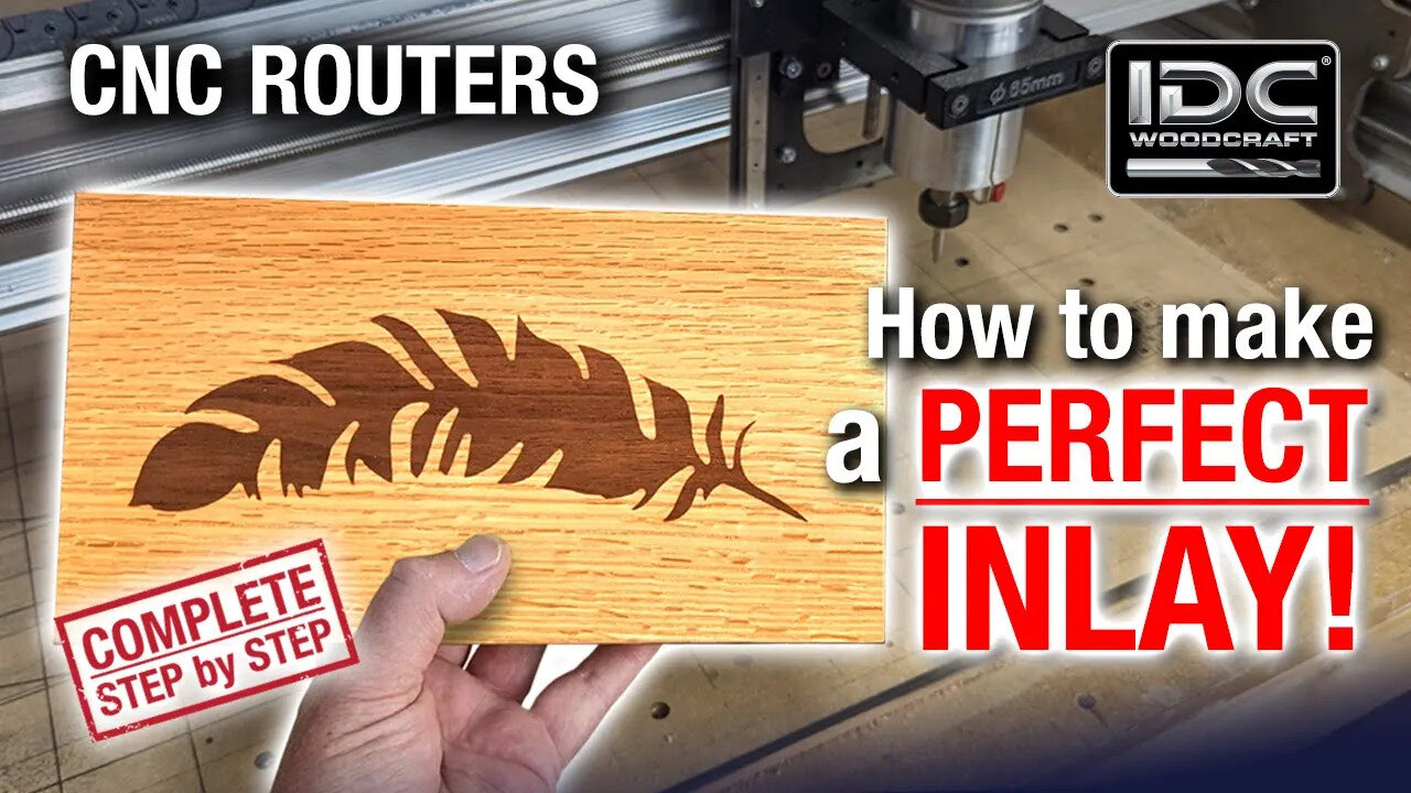 How To Make a PERFECT INLAY with a CNC Router, Easy CNC Router Projects