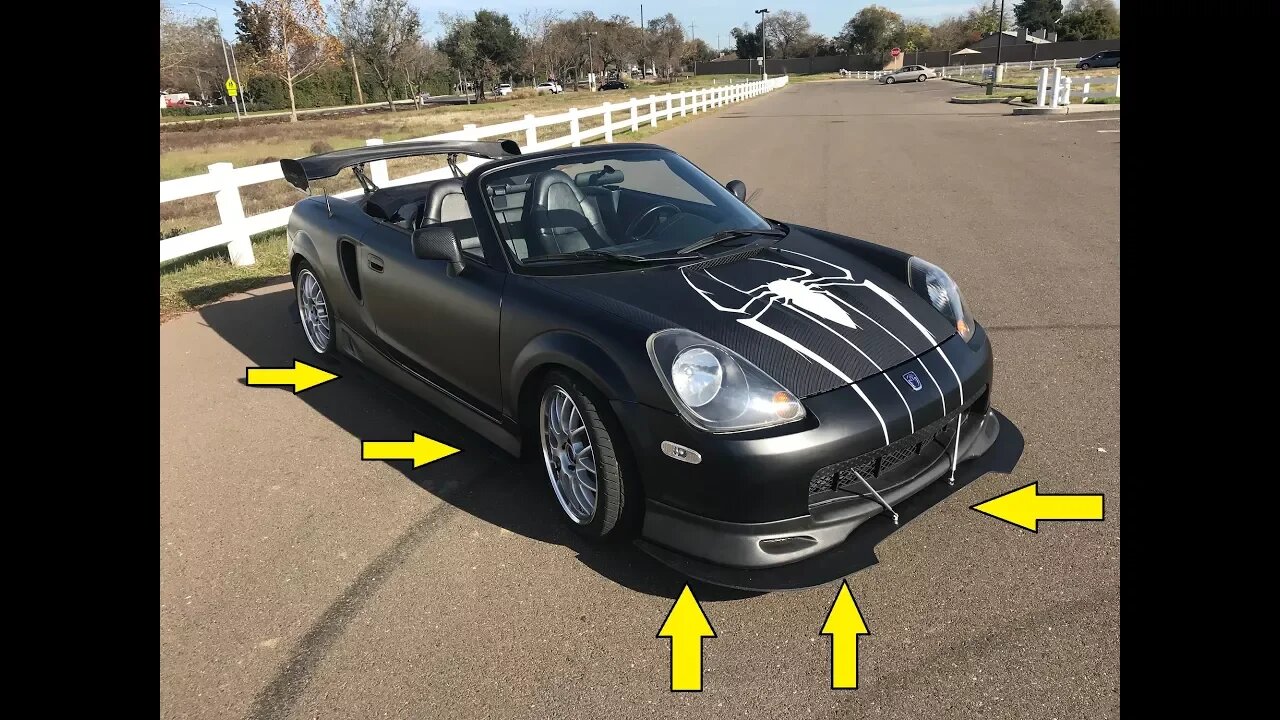 How to Make A $150 Custom Splitter For Any Car/MR2 SPYDER (PART1)
