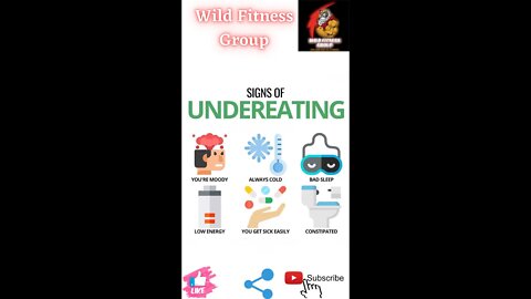 🔥Signs of undereating (eating disorder)🔥#fitness🔥#wildfitnessgroup🔥#shorts🔥