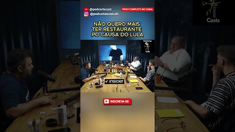 NÃO QUERO MAIS TER RESTAURANTE PO CAUSA DO LULA #shorts #jacquin #erickjacquin #lula #masterchefbr